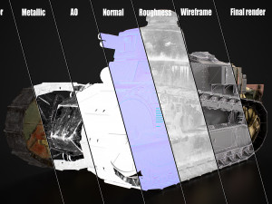 Renault FT17 Light Tank Modello 3D