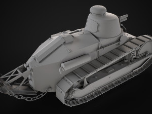 Renault FT17 Light Tank Modello 3D