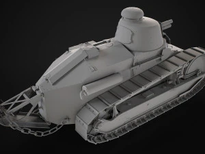 Renault FT17 Light Tank 3D Model