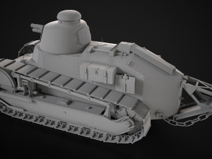 Renault FT17 Light Tank Modello 3D