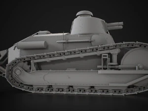 Renault FT17 Light Tank 3D Model