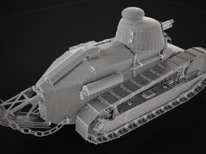 Renault FT17 Light Tank Modello 3D