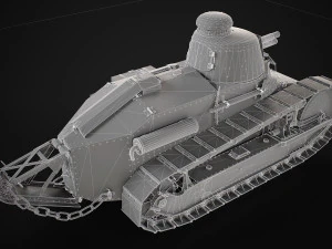 Renault FT17 Light Tank 3D Model