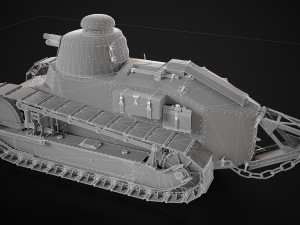 Renault FT17 Light Tank Modello 3D