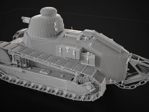 Renault FT17 Light Tank 3D Model