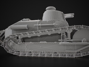 Renault FT17 Light Tank Modello 3D