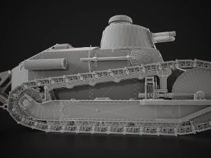 Renault FT17 Light Tank 3D Model