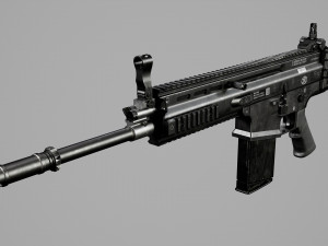 FN SCAR-H Model 3D