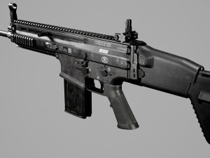 FN SCAR-H Model 3D