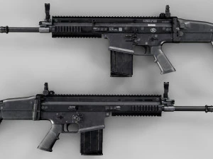 FN SCAR-H 3D Model