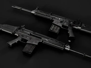 FN SCAR-H 3D Model