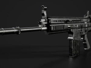 FN SCAR-H 3D Model