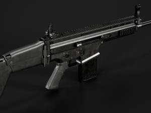 FN SCAR-H Model 3D