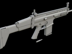 FN SCAR-H 3D Model