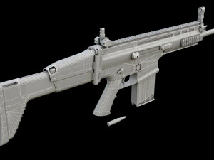 FN SCAR-H 3D Model