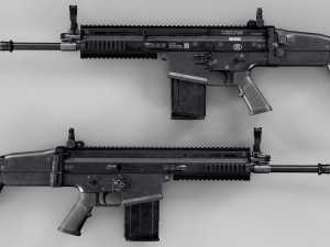 FN SCAR-H Body Kit 3D-Modell