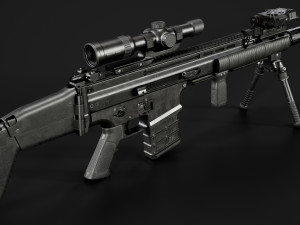 FN SCAR-H Body Kit 3D-Modell