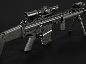 FN SCAR-H Body Kit 3D Model