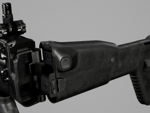 FN SCAR-H Body Kit 3D-Modell