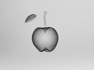 Red Apple 3D Model