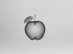 Red Apple 3D Model