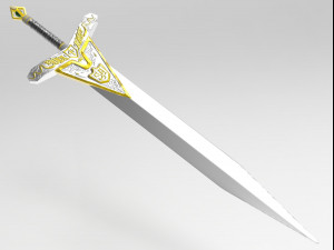 Striking Arthur the big sword 3D Model