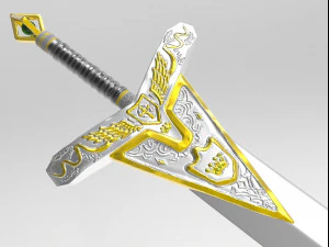 Striking Arthur the big sword 3D Model