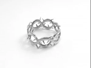 Anel coroa de espinhos Modelo 3D