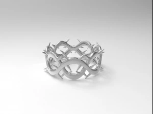 Ring Crown Of Thorns 3D Model