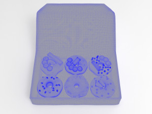 Box of donuts 3D Model