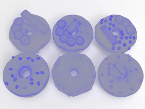 Caixa de donuts Modelo 3D