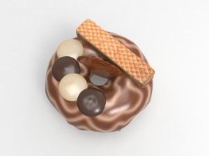 Box of donuts 3D Model