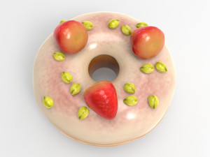 Box of donuts 3D Model