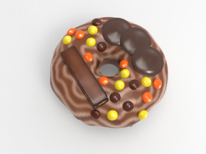 Box of donuts 3D Model