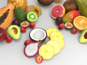Fruit Set 3D Model