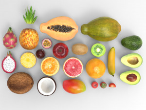 Fruit Set Modèle 3D