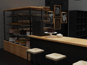 Bakery - Coffee house Model 3D
