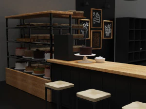 Padaria - Caf&eacute; Modelo 3D