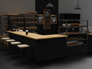 Padaria - Caf&eacute; Modelo 3D