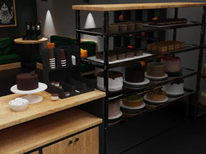 Padaria - Caf&eacute; Modelo 3D