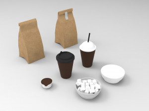 Bakery - Coffee house Model 3D