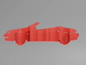 Alfa Romeo Spider 2002 - Keychain Modelo de impresión 3D