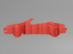 Alfa Romeo Spider 2002 - Keychain 3D Print Model