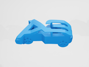 Audi A3 8L - Keychain 3D Print Model