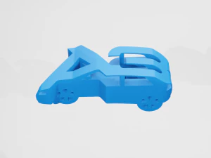 Audi A3 8L - Chaveiro Modelo de Impressão 3D