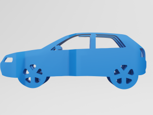 Audi A3 8L - Keychain Modelo de Impressão 3D