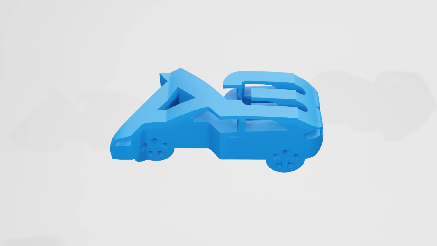 Audi A3 8P - Keychain 3D Print Model .c4d .max .obj .3ds .fbx .stl .blend 