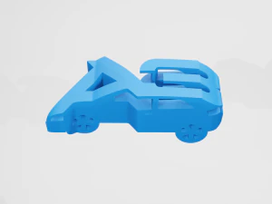 Audi A3 8P - Chaveiro Modelo de Impressão 3D