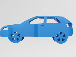 Audi A3 8P - Keychain 3D Print Model