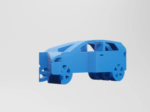 Audi A3 8P - Keychain 3D Print Model